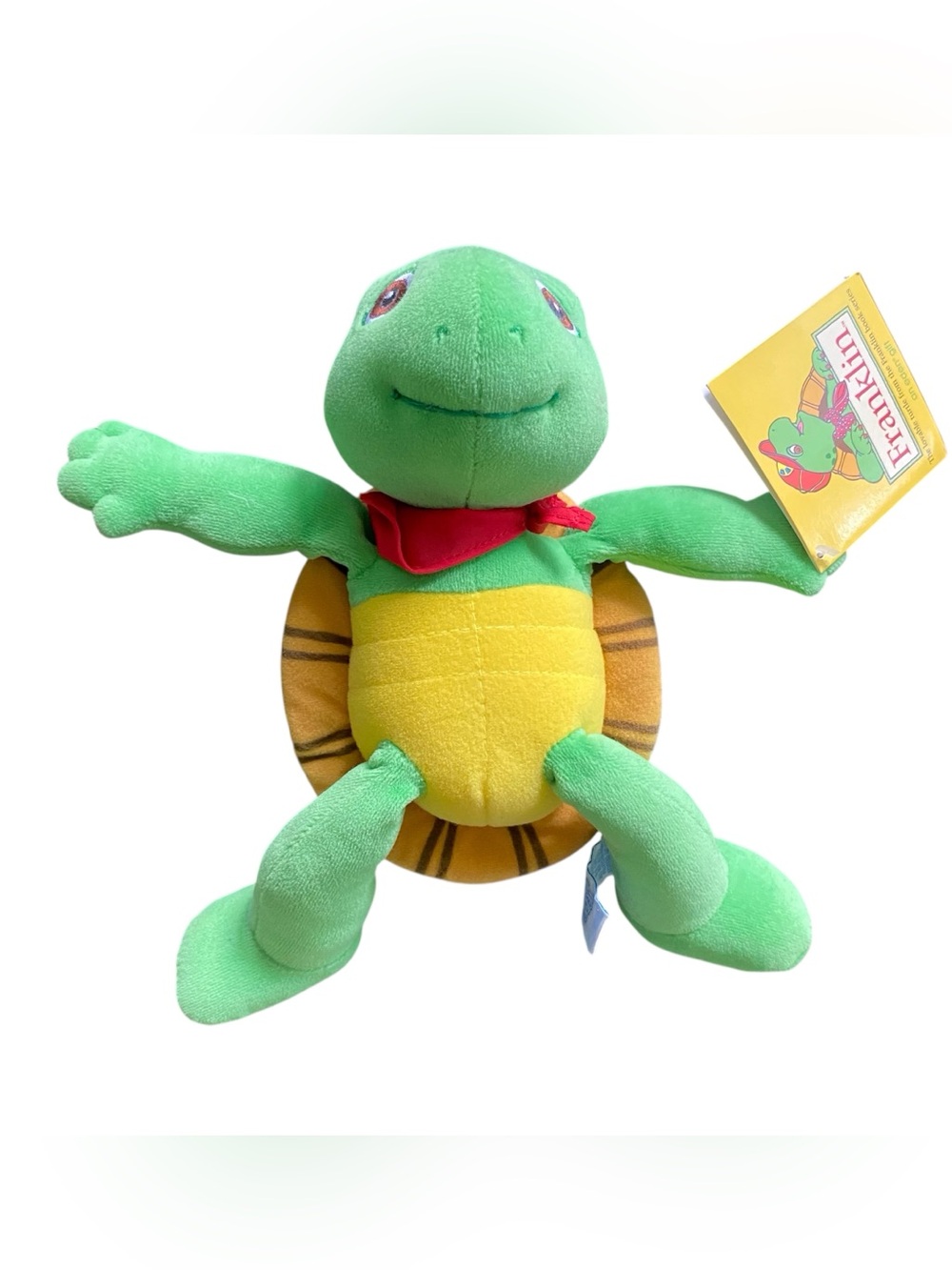Franklin Turtle Small Plush Neck Scarf Tags Attached  Eden No Hat Vintage Rare
